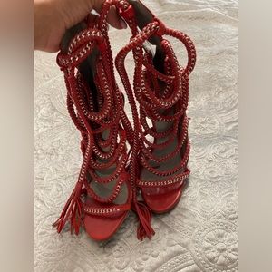 IMENA II RUBY CALF SANDALS